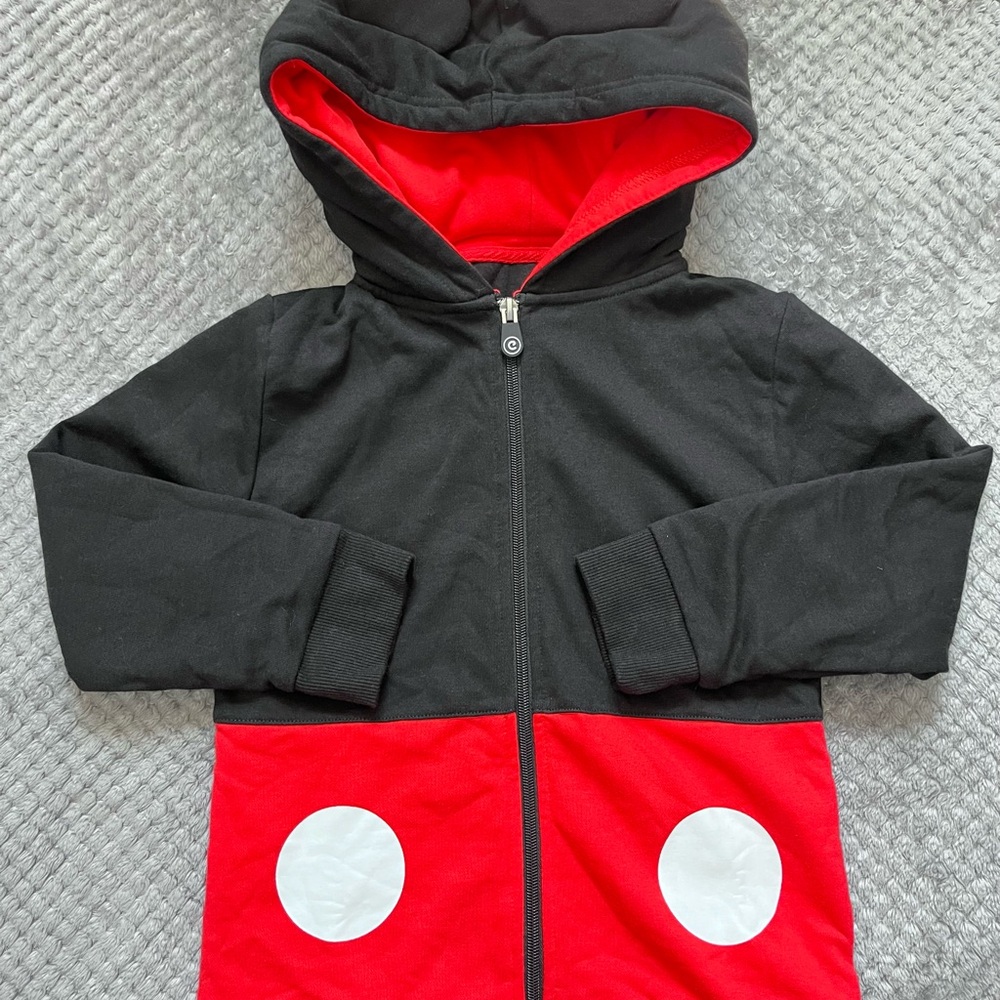 Mickey Mouse 2 in 1 Transforming Hoodie and Soft Plushie: size 6-7